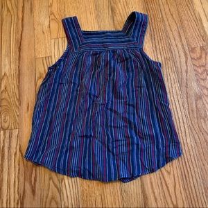 Blue and Red Striped Tank Top